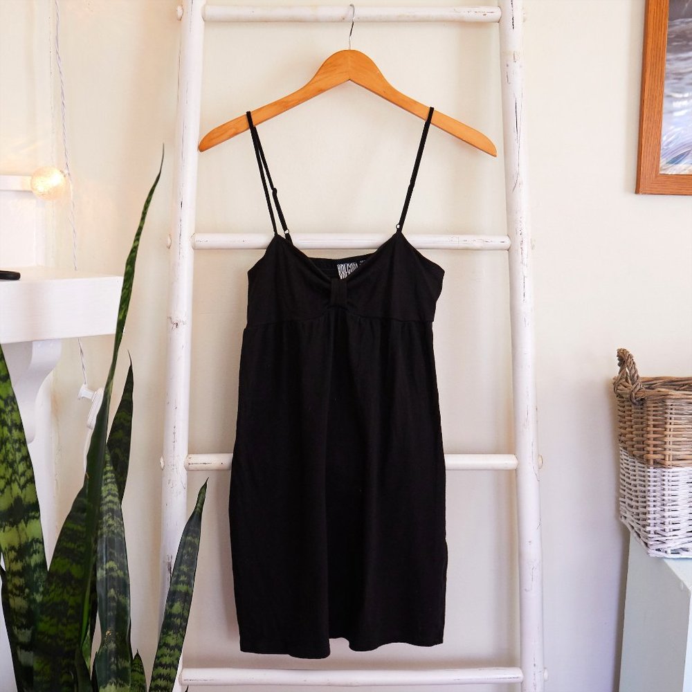 Volcom Black Cotton Mini Dress